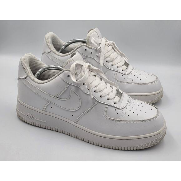 Nike Air Force 1 '07 Mens Shoes Size 10 Low White on Triple White - Picture 1 of 8